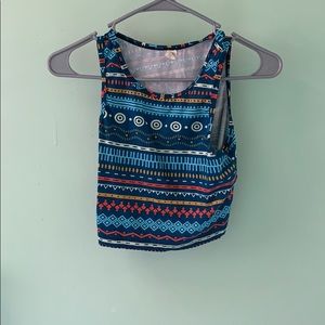 Tribal crop top
